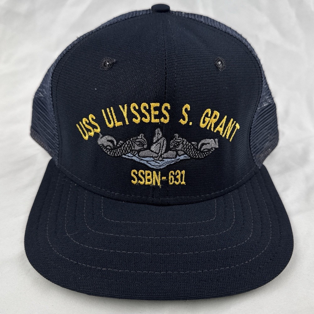 Vintage USS Ulysses S Grant SSBN-631 Navy Submarine New Era Trucker Hat